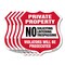 Signmission Private Property Shield Sign No Soliciti, 12 inch X 12 inch, Aluminum Metal Sign, 5PK SHI-A-5Pack-12-452 - alternate 1