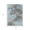 Homeroots 10' X 14' Taupe And Sky Blue Abstract Washable Indoor Outdoor Area Rug 630668 - alternate 3
