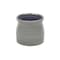 Homeroots Gray Ceramic 51 Ounce Striped Round Distressed Pot Planter 487411 - alternate 1