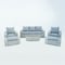 Deko Living Outdoor Wicker Sofa and Sofa Chair Set with Table, Gray, Seats 5 COP30112 - alternate 1