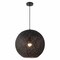 Jonathan Y Lacey 19.5" 1-Light Bohemian Minimalist Adjustable Rattan-Style Woven Rope Globe Basket LED Pendant,  JYL1136B - alternate 1