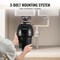 Vevor Garbage Disposal 1.25HP Continuous Food Waste Disposer 3360RPM 3-Bolt Mount JWM-931 - alternate 7