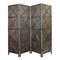 Homeroots 79" Brown Solid Wood Folding Four Panel Screen Room Divider 415090 - alternate 1