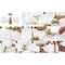 Jonathan Y Olivier 23.5" 3-Light Bohemian Farmhouse Iron/Frosted Glass LED Semi Flush Mount, Brass Gold JYL7600A - alternate 7