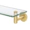Gatco Latitude II Glass Vanity Shelf, Brushed Brass 4236 - alternate 1