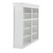 Homeroots 87" White Solid Wood Adjustable Four Tier Bookcase 397127 - alternate 6