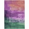 Homeroots 3' X 5' Purple Salmon And Green Abstract Washable Indoor Outdoor Area Rug 610955 - alternate 7