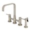 Kingston Brass Bridge Kitchen Faucet with Brass Sprayer, Brushed Nickel KS8258DLBS - alternate 1