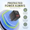 Overtime 4-in-1 Retractable Wall Charger with USB-C and Lightning Cables, Black D36 - alternate 9