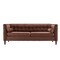 Homeroots Pink Velvet Upholstered Sofa with Bolster Pillows 473454 - alternate 4