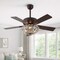 Jonathan Y Reva 42" 3-Light Modern Coastal 6-Speed Metal/Crystal Scalloped Bowl Shade Mobile-App/Remote-Control JYL9734B - alternate 8