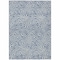 Homeroots 3' X 5' Denim Blue And Ivory Abstract Washable Indoor Outdoor Area Rug 599706 - alternate 7