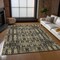 Homeroots 5' X 8' Black Taupe And Beige Moroccan Washable Indoor Outdoor Area Rug 577182 - alternate 7