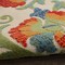 Homeroots 6' X 9' Red Gold Green And Teal Blue Floral Indoor Outdoor Area Rug 545036 - alternate 9
