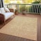 Homeroots 9' X 12' Salmon Floral Washable Indoor Outdoor Area Rug 607384 - alternate 6