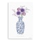 Homeroots 24" x 16" Blue and White Life Floral Vase Canvas Wall Art 399087 - alternate 1
