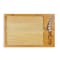 Picnic Time Family Of Brands Icon Glass Top Cutting Board & Knife Set, Parawood & Bamboo 910-00-505-000-0 - alternate 6