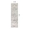 World Rug Gallery Transitional Distressed Medallion Washable Non Slip Runner Rug 2 ft x 8 ft Gray WR79GRAY2X8 - alternate 5