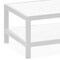 Homeroots 35" White Aluminum Coffee Table With Shelf 372176 - alternate 6