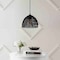 Jonathan Y Campana 10.25" 1-Light Bohemian Modern Woven Rope/Iron LED Pendant, Black JYL6513B - alternate 7