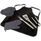 Picnic Time Family Of Brands BBQ Apron Tote Pro Grill Set, Black with Gray Accents 635-88-179-000-0 - alternate 1