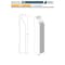 Reso Radiata pine, White, 96 in L, 0.56 in H, 3.25 in W, Primed RMB-623-96-1 - alternate 2