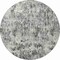 Homeroots 8' Gray Brown And Ivory Round Abstract Washable Indoor Outdoor Area Rug 643585 - alternate 7