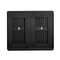 Homeroots 39in Black Wood Accent Cabinet 691667 - alternate 1
