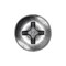 Auveco 1/4in-20 x 1/2in Phillips Oval Head Machine Screw 18-8, 50PK 13341 - alternate 2