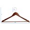 Megachef 20 Piece Acacia Wood Swivel Hook Hanger Set in Dark Brown 750122143M - alternate 5