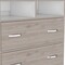 Homeroots 32" Light Grey Manufactured Wood Two Drawer Dresser 478407 - alternate 5