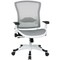 Office Star Managerial Chair Desk Chair, Adjustable Arms, 18-3/4" to 23" Height, Mesh, White 317W-W11C1F2W - alternate 1