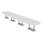 Skutchi Designs Racetrack Conference Table With Power Unit, 48 in W, 264 in L, White HAR-RAC-48X264-DOU-WA7976-NA - alternate 1