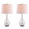 Jonathan Y Darren 25.5" Glass LED Table Lamp, Mercury Silver, 2PK JYL1077A-SET2 - alternate 1
