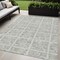Homeroots 5' X 8' Taupe Beige And Tan Medallion Washable Indoor Outdoor Area Rug 589357 - alternate 1