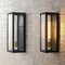 Jonathan Y Berlin 20" Modern Industrial Rectangular Iron/Glass LED Outdoor Lantern, Black/Gold Painting JYL7619A - alternate 5