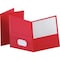 Oxford Twin Pocket Folders, Letter Size, Red, 25PK 57511 - alternate 1