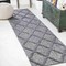 Jonathan Y Salines Diamond Trellis Dark Gray 2 ft. x 8 ft. Indoor/Outdoor Runner Rug IBZ101A-28 - alternate 1