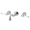 Kingston Brass Double-Handle Wall Mount Bathroom Faucet, Polished Chrome KS3121BPL - alternate 1