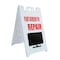 Signmission Flat Screen Tv Repair, A-Frame & 2 Decals Installed, Heavy-Duty Plastic Frame SBHD-D-2436-Flat Screen Tv Repair - alternate 1