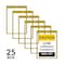 C-Line Products 9" x 12" Yellow and Black Safety Striped Welded Shop Ticket Holders, 25/BX 44101 - alternate 1