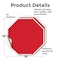 Signmission Blank Sign Red Background, 18 inch X 18 inch, Vinyl Decal, 2PK OC-D-2PACK-18-28 - alternate 4