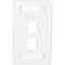 Siemon 2-PORT FLUSH MOUNT UNLOADED, 1 GANG 10G MAX SERIES, WHITE 10GMX-FPS02-02 - alternate 1
