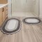 Lavish Home Reversible Bathroom Rug Set, Gray, 2-Pieces, 32 inx20 in/24 inx17 in ST-BATH7-OSG - alternate 6