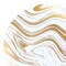 Smarty Had A Party 10.25" White with Gold Waves Plastic Dinner Plates, 120PK 310WHG-CASE - alternate 7