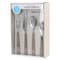 Martha Stewart Garden Cottage 16 Piece Stainless Steel Flatware Set in Taupe 129077.16 - alternate 1