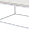 Homeroots 48" Chrome And White Oak Manufactured Wood And Metal Rectangular Coffee Table 490535 - alternate 3