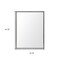 Homeroots 42" Gray Bathroom Vanity Mirror 607223 - alternate 4
