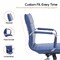 Leisuremod Harris Faux Leather Office Chair, Navy Blue HO19BUL - alternate 8