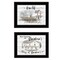 Homeroots Set Of Two Stays at Grandmas 2 Black Framed Print Wall Art, 2PK 407071 - alternate 1